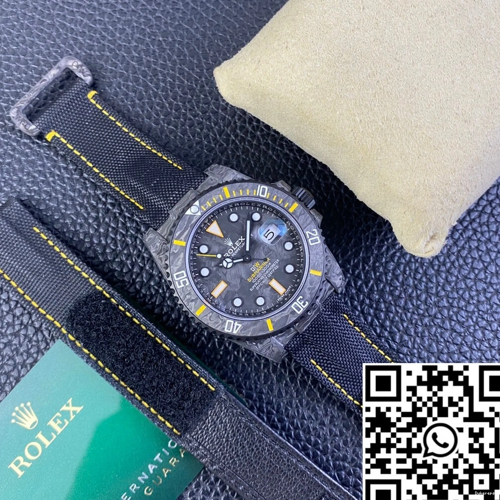 Factory Black Fiber Submariner Rolex Bezel Carbon DIW VS 0313